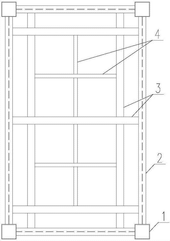 Integrated assembly type light floor and construction method thereof