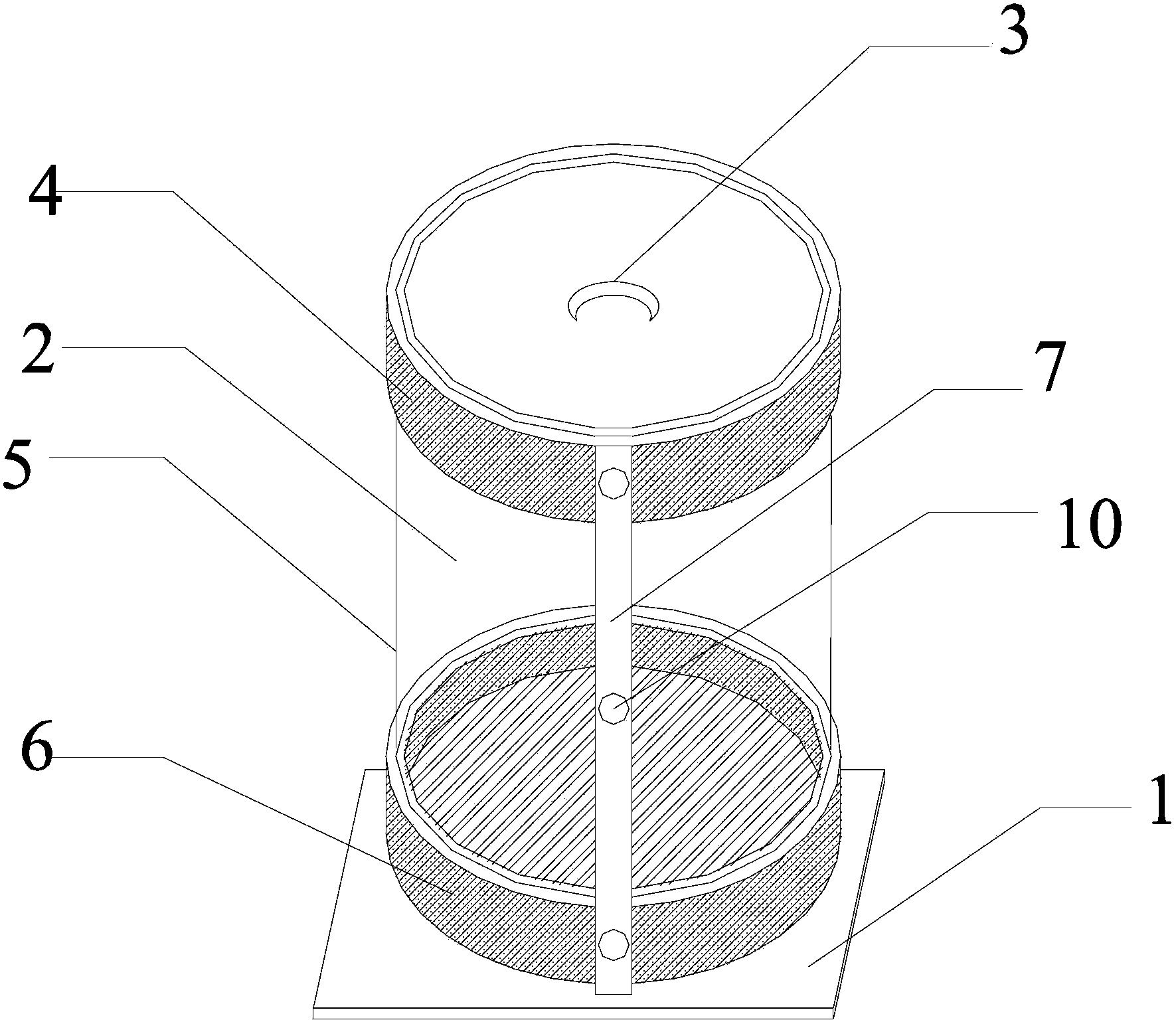 Detachable environmental-friendly garbage can