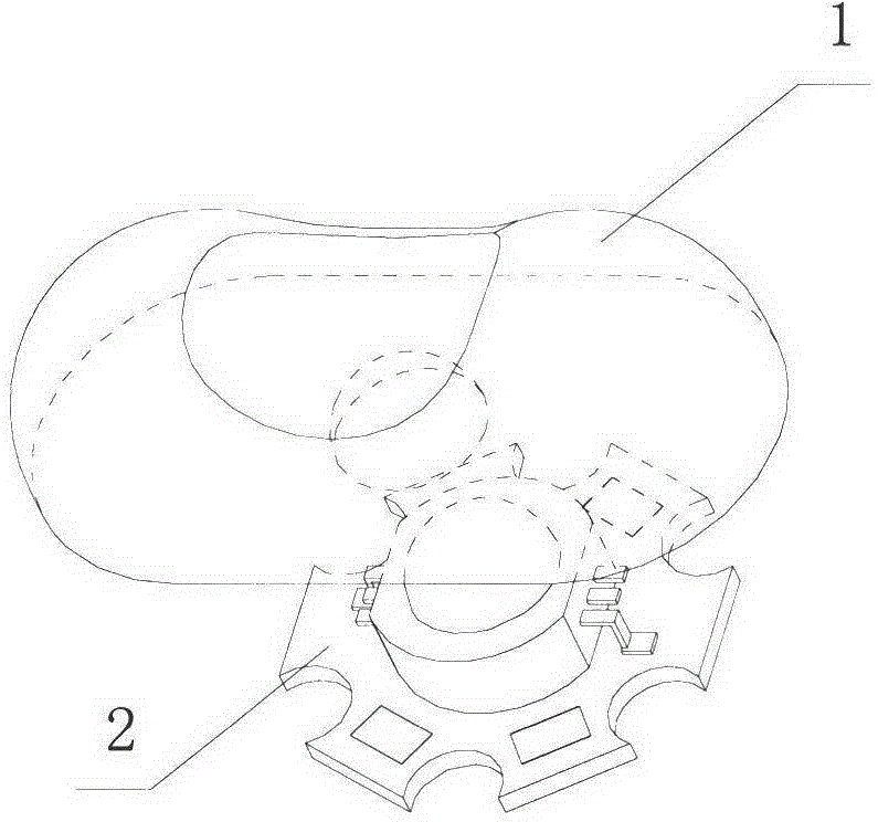 Universal LED lens