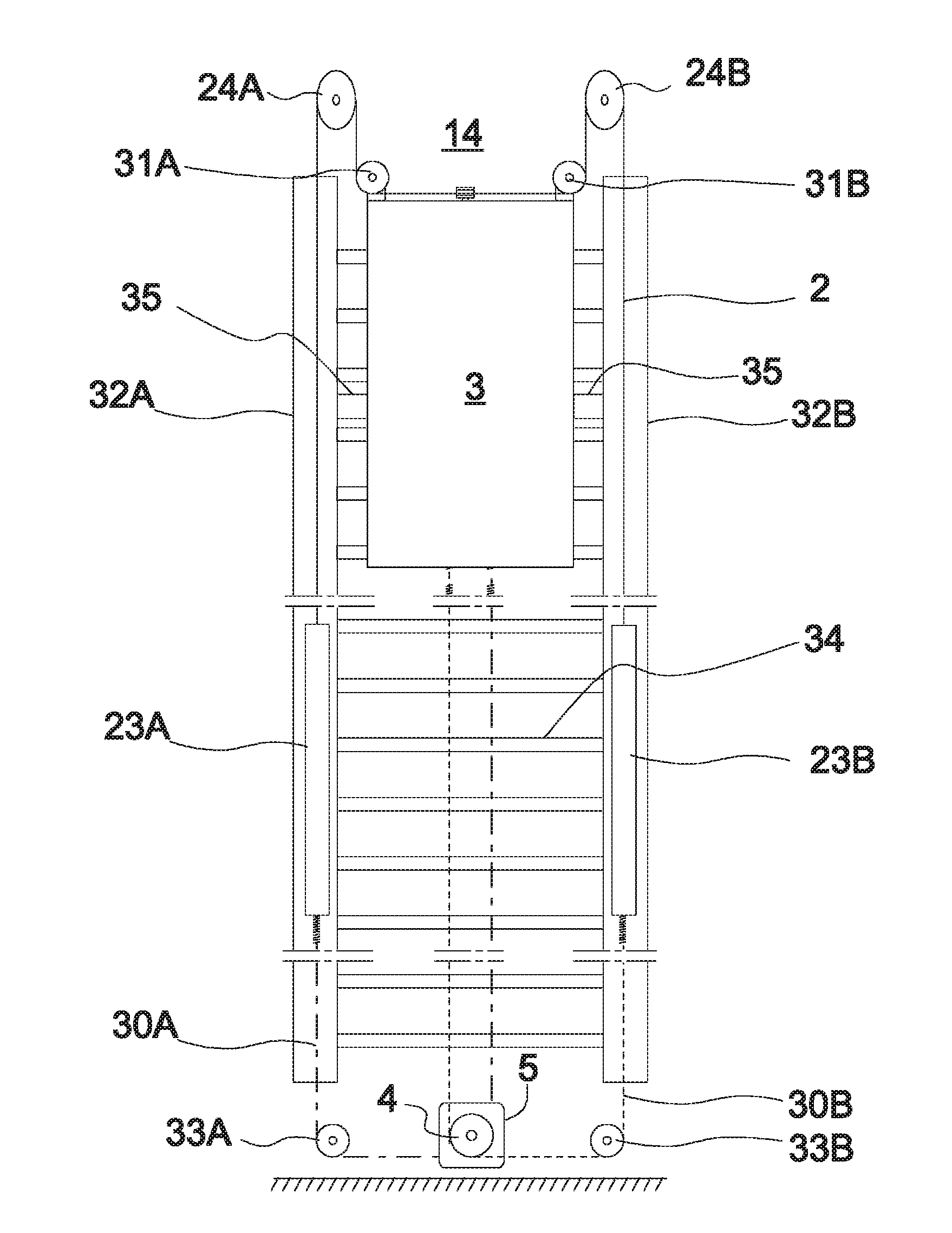 Drive unit, elevator and method for driving elevator