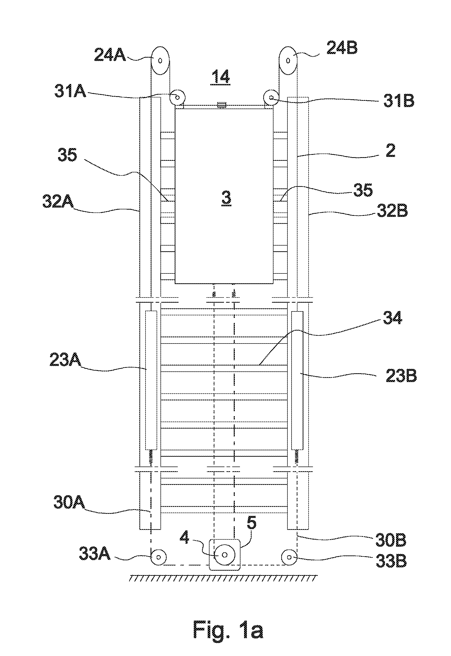 Drive unit, elevator and method for driving elevator