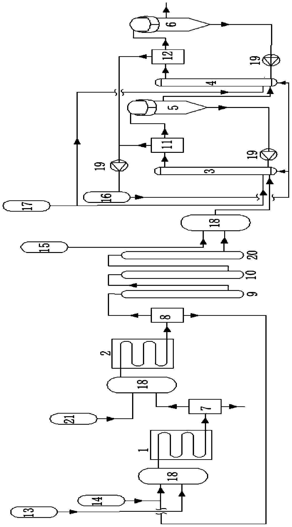 Process and system for continuous preparation of phenylenediamine