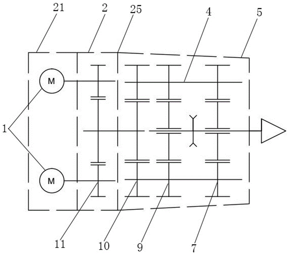 Electric power transfer device with high-speed dual-power source input