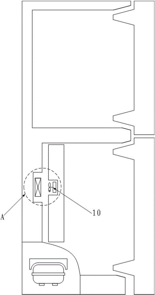 Heat exchange device and draught fan fault detection method and device