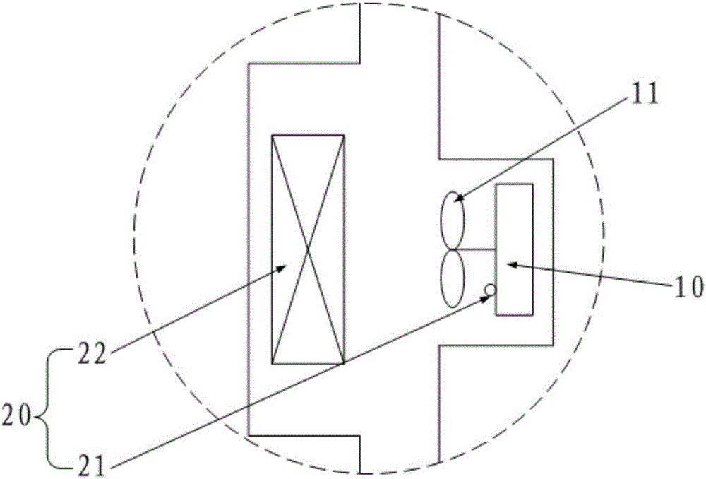 Heat exchange device and draught fan fault detection method and device