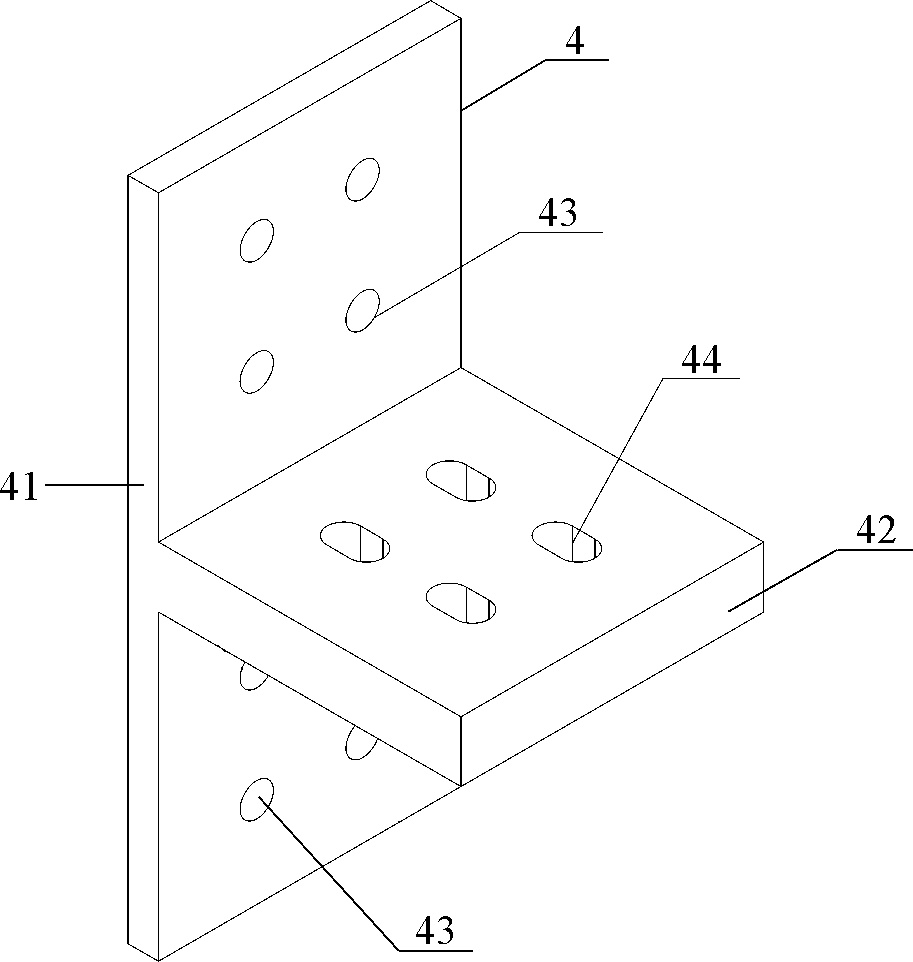 Vertical connecting node for fabricated building edge module and using method thereof