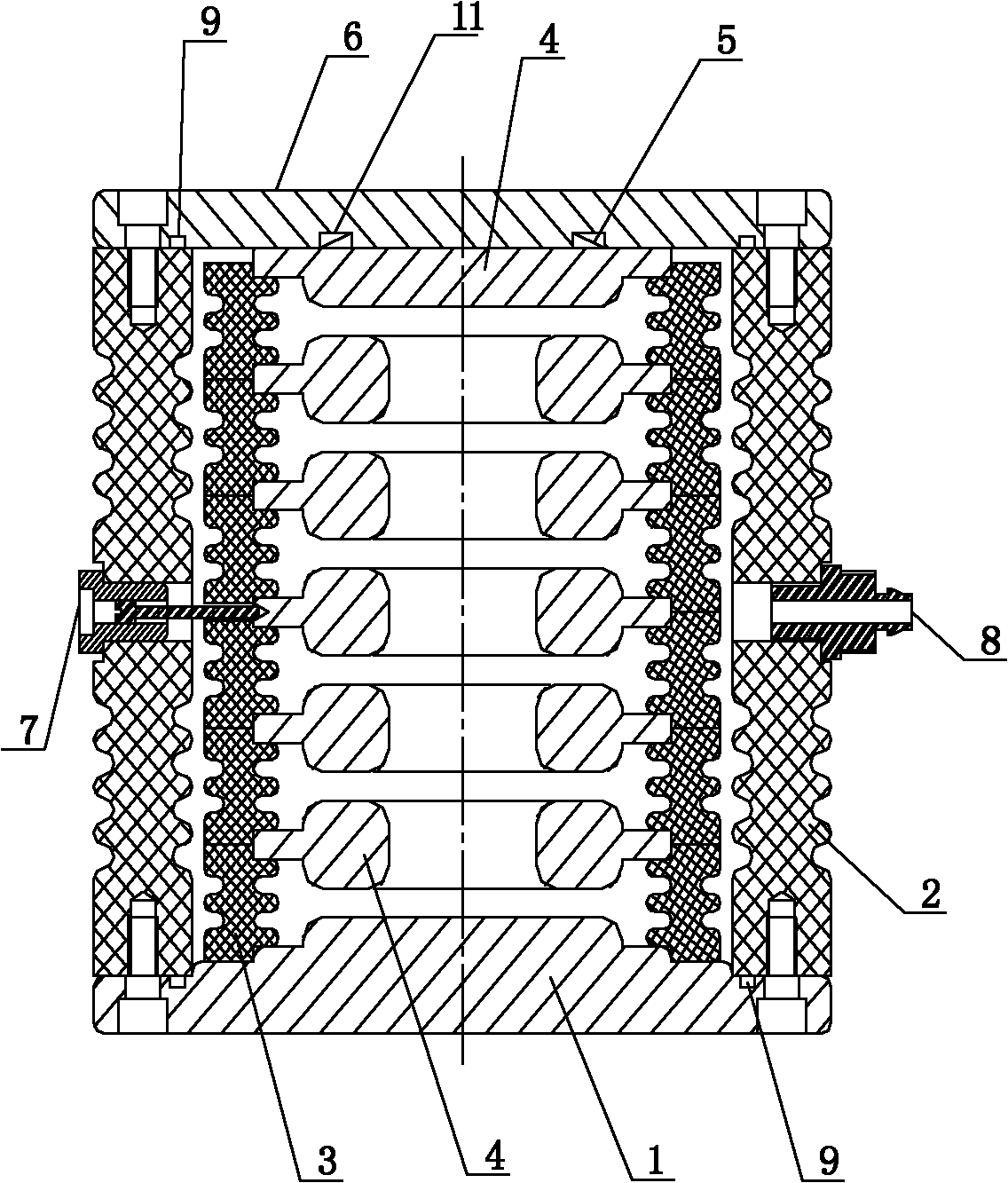 Stack-type multi-gap gas switch