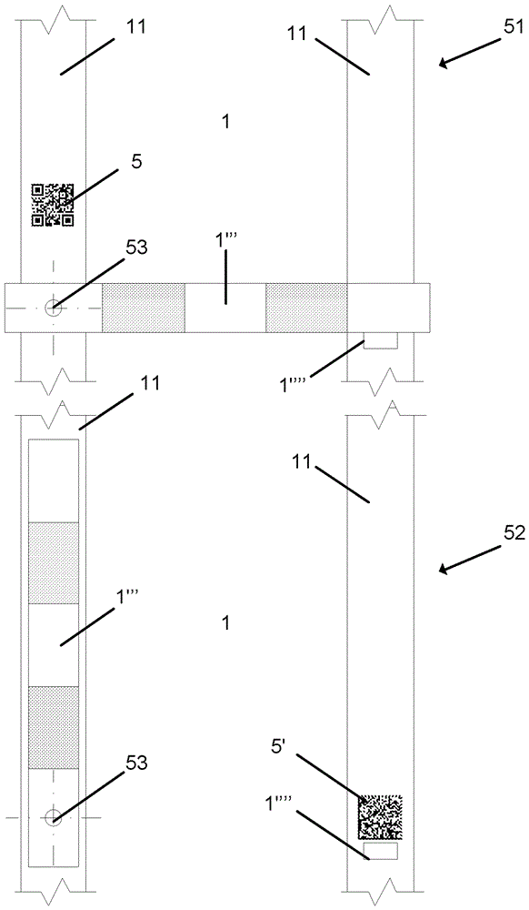 System for storing products, method for using such a system as well as a central control unit arranged to be operative in such a system