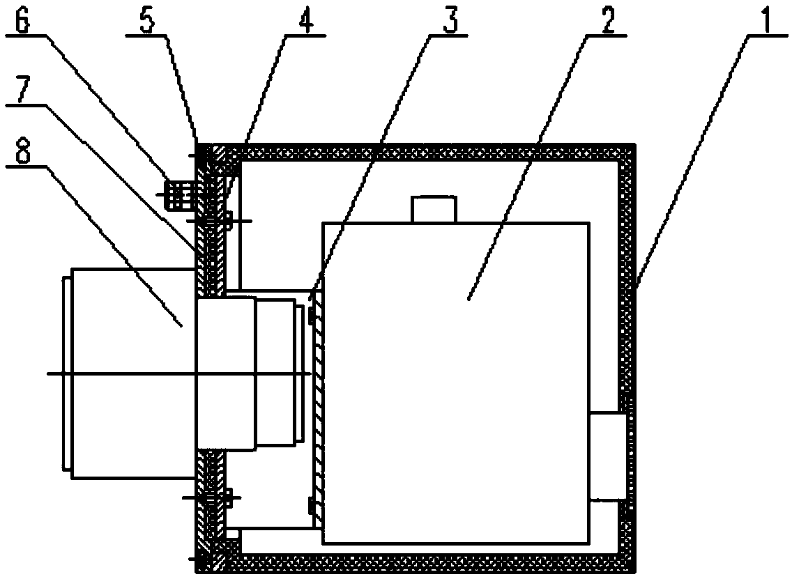 Scanner heat insulation device