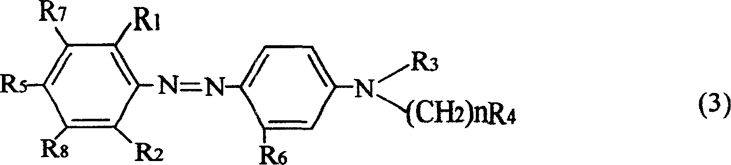 Combined disperse dye consisting of blended black and blue series