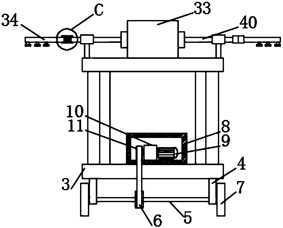 Agricultural machinery watering irrigation device