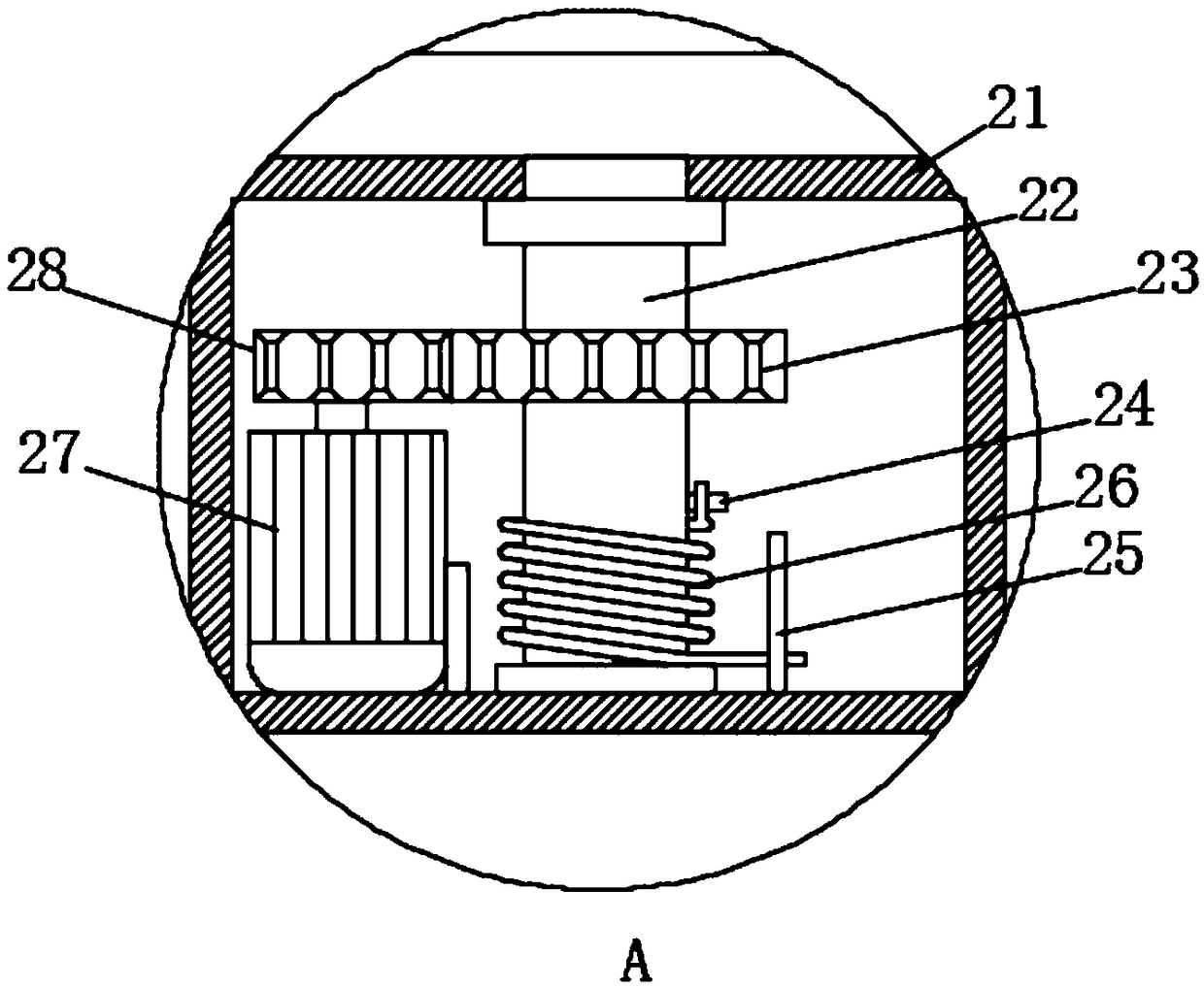 Agricultural machinery watering irrigation device