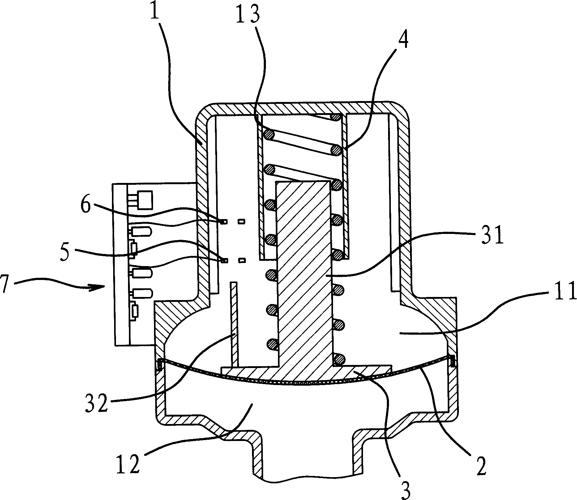 Electronic pressure switch