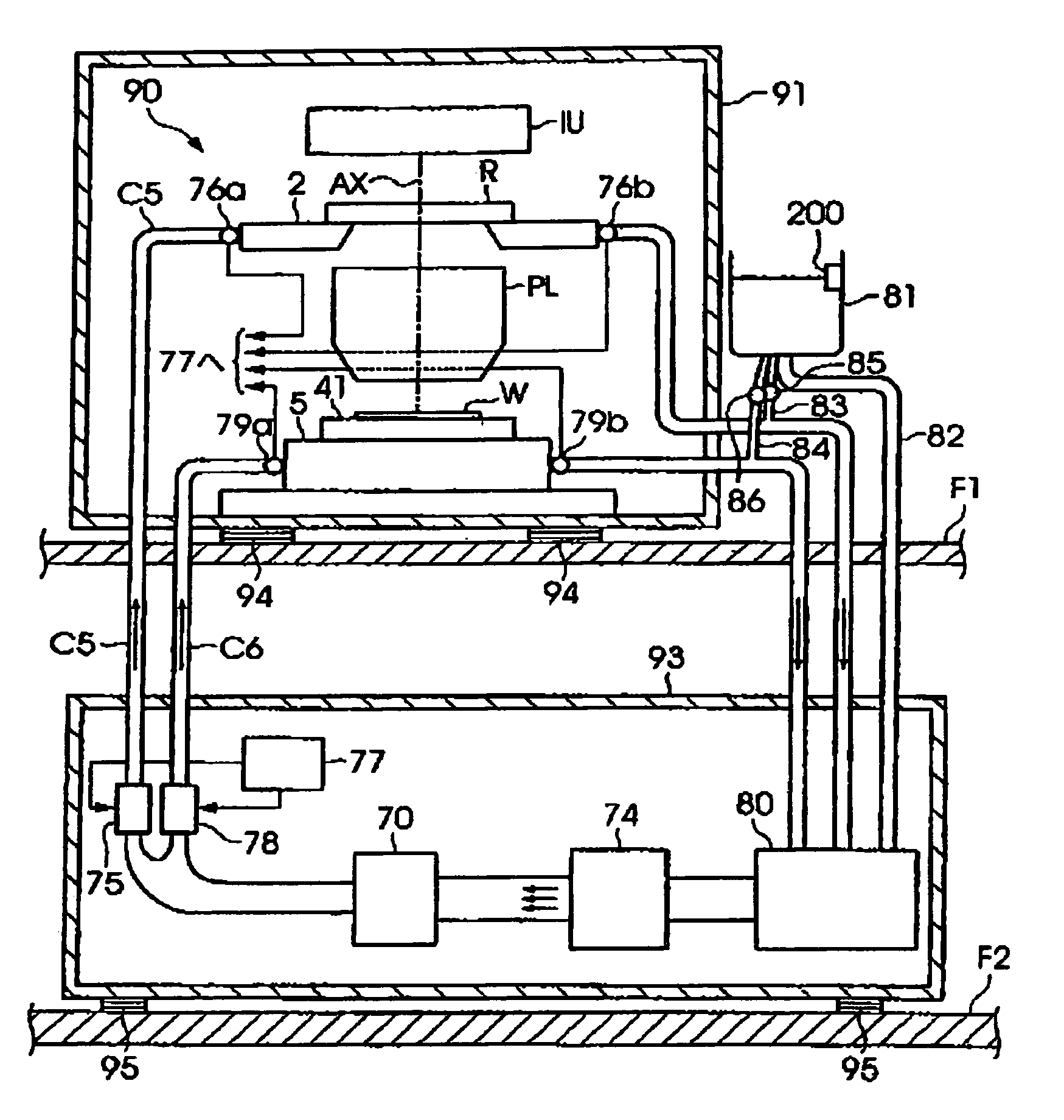 Exposure system and method for manufacturing device