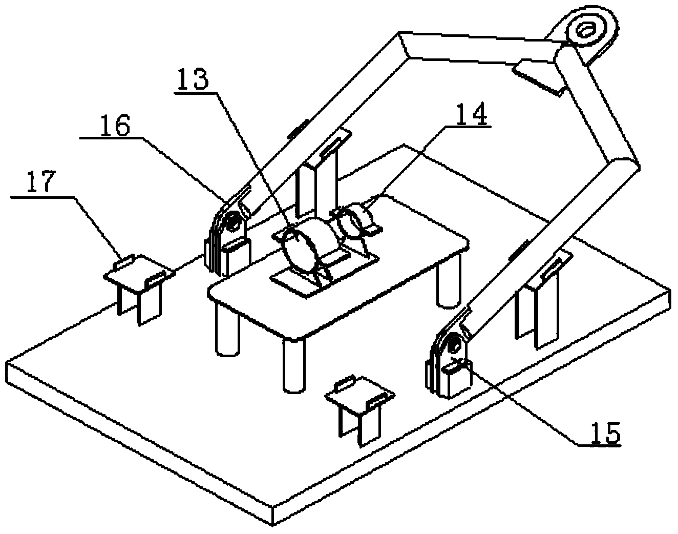 Underwater umbilical cable terminal base plate device