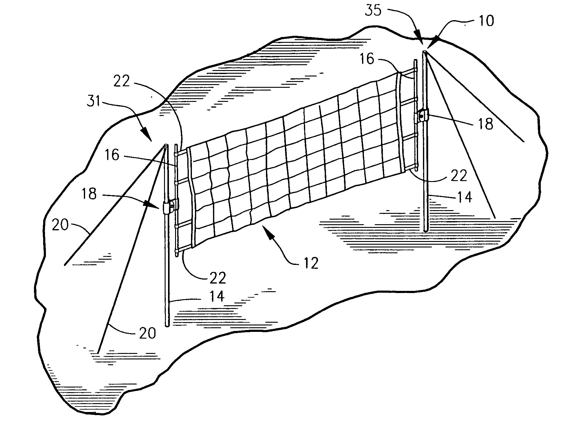 Adjustable net support system