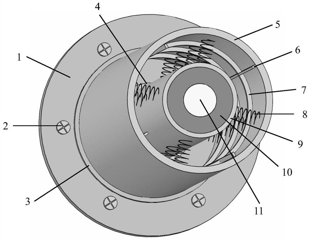 Negative Stiffness Adaptive Energy Storage Shock Resistant Column