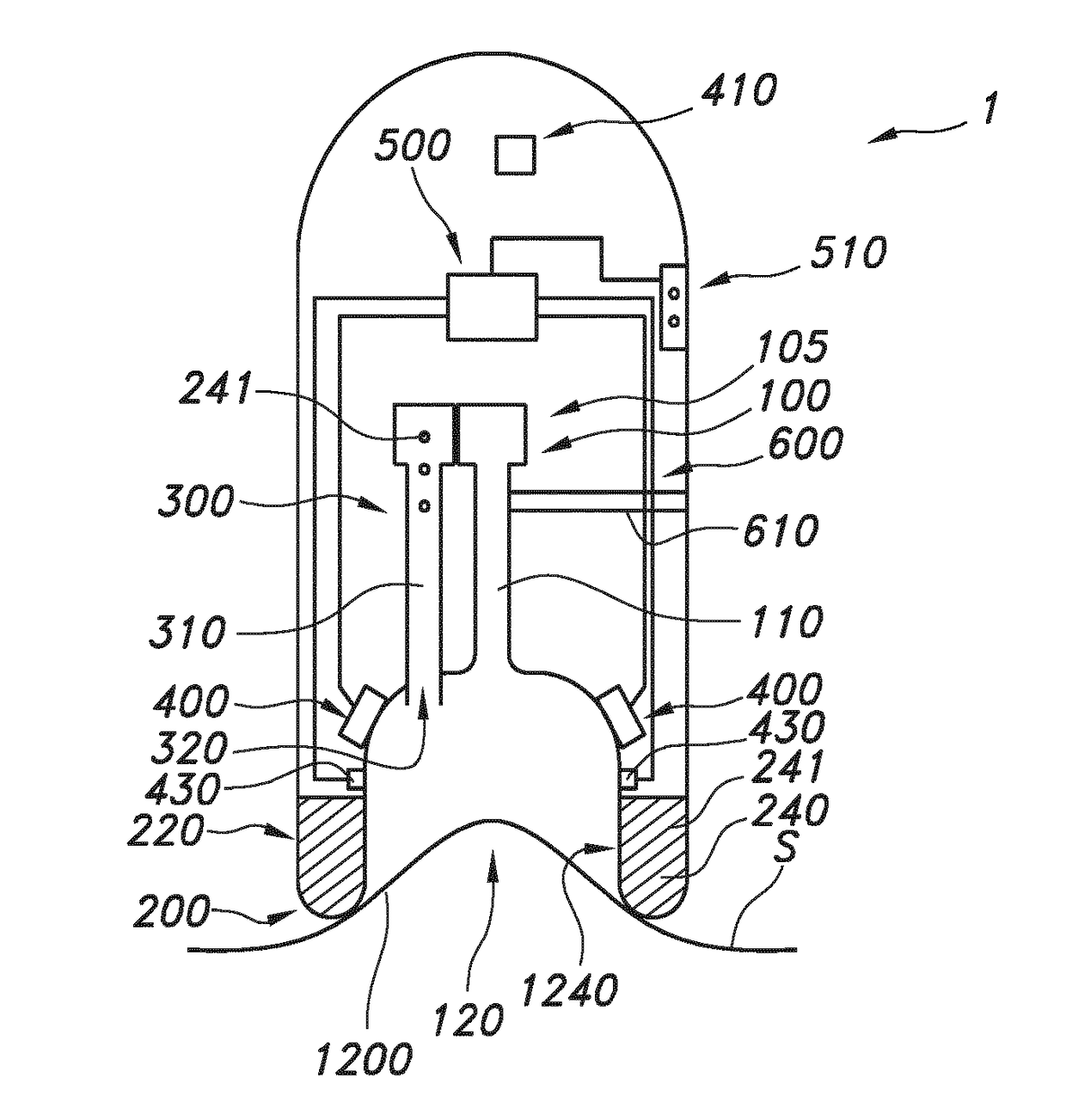 Microdermabrasion device with skin dome measurement to adjust vacuum setting