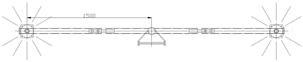 Folding structure for ship signal lamp pole