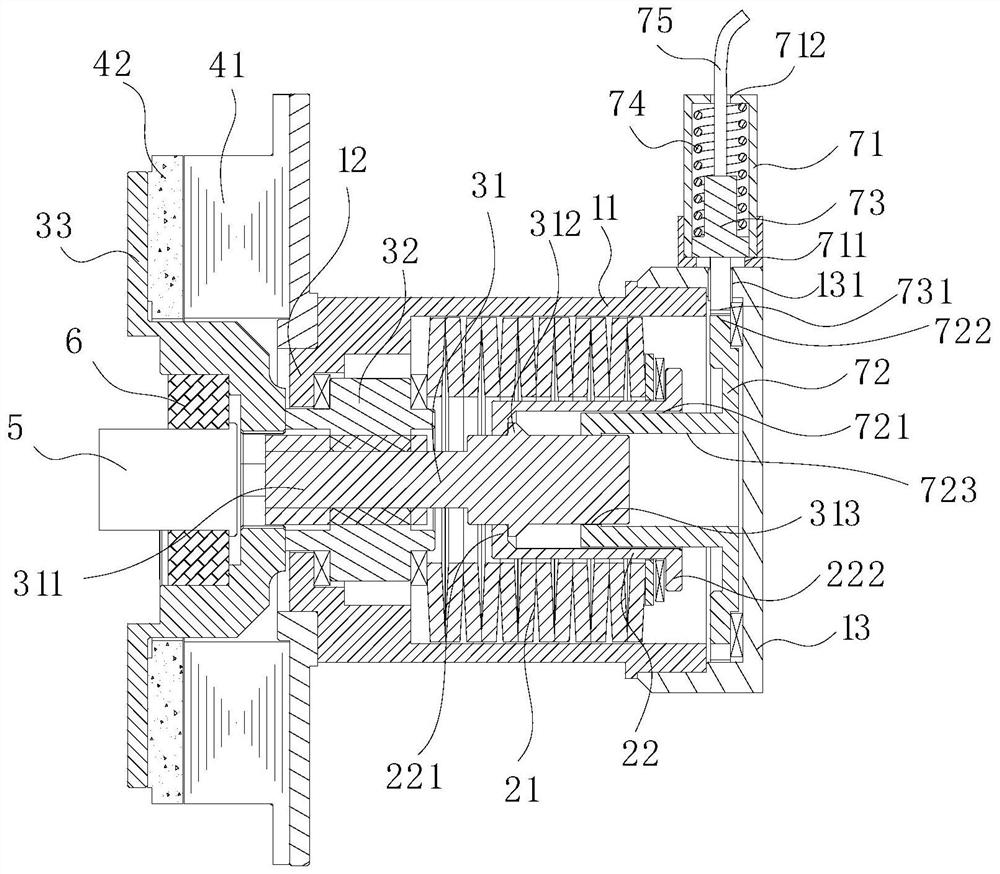 Electromechanical parking brake cylinder and brake system