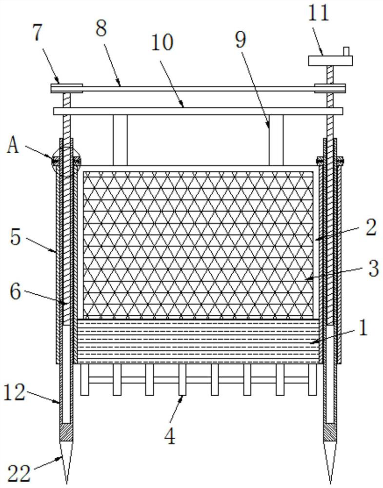 An ecological environment wetland protection device