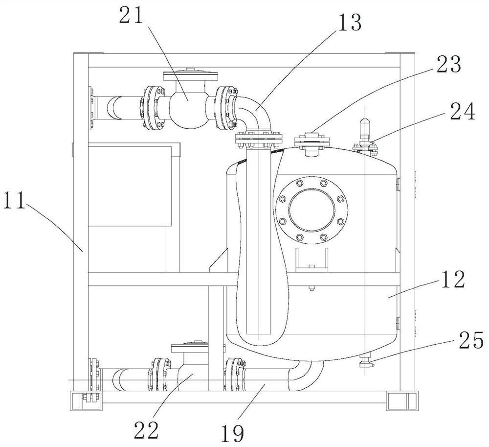 Deep water area pneumatic desilting pump equipment and dynamic balancing method