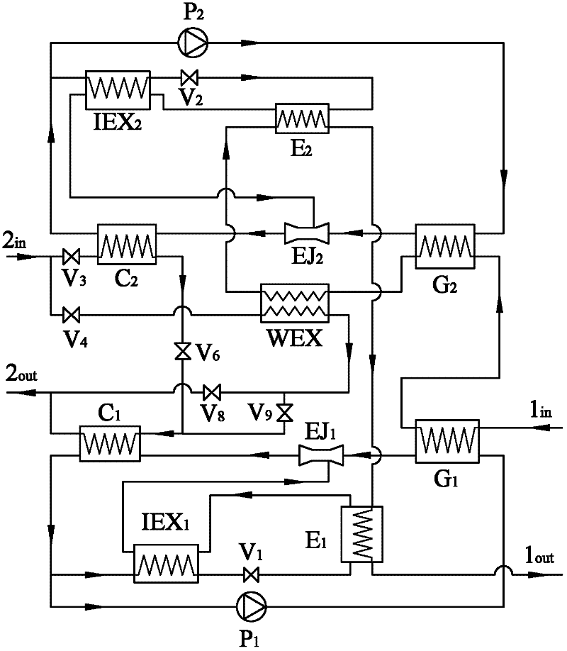 Two-stage injection heat pump type heat exchange unit