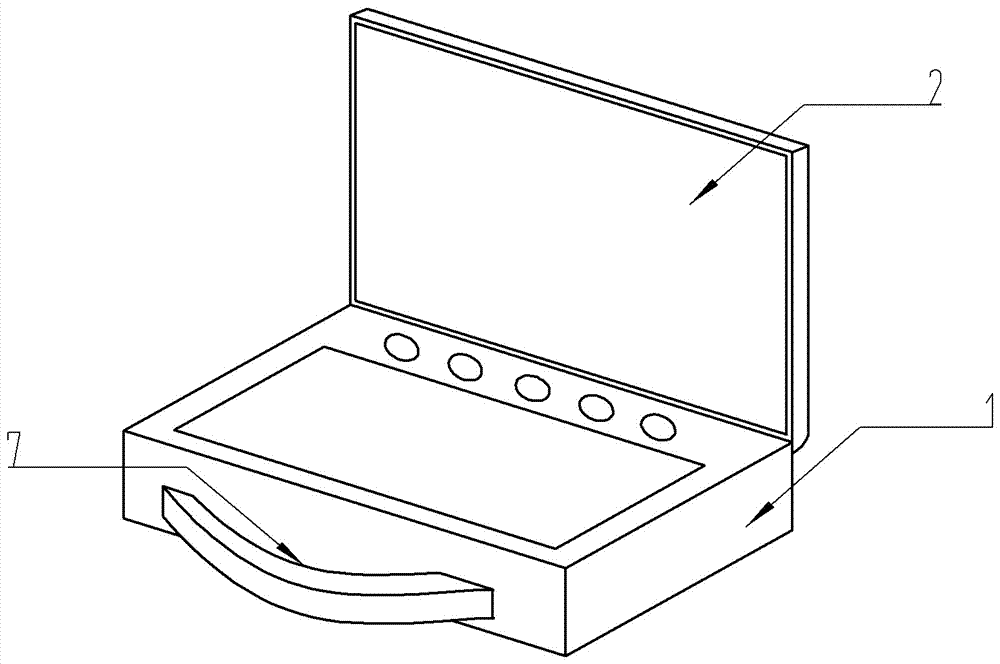 Portable touring multifunctional digital court trial terminal