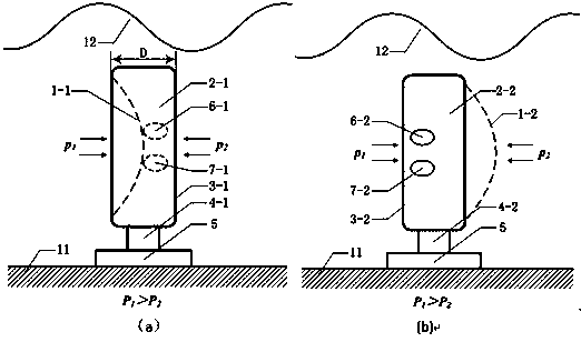 Elastic film box type wave power generation device