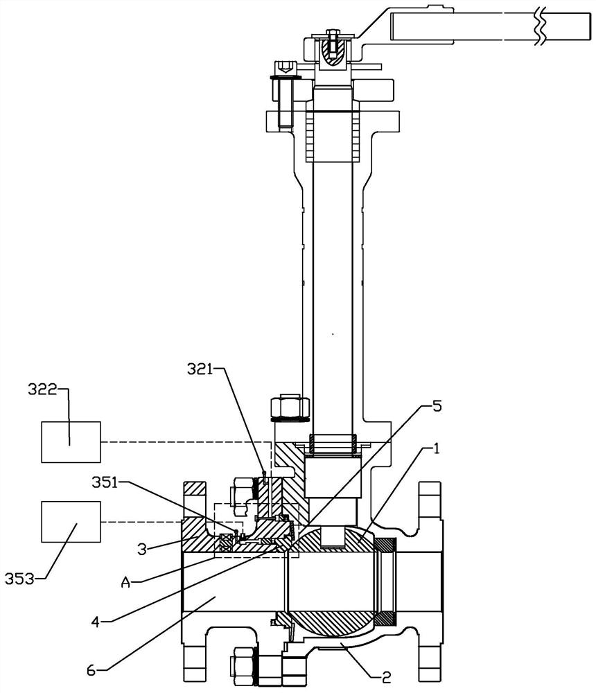 High-temperature hard sealing floating ball valve with manual and automatic adjusting function