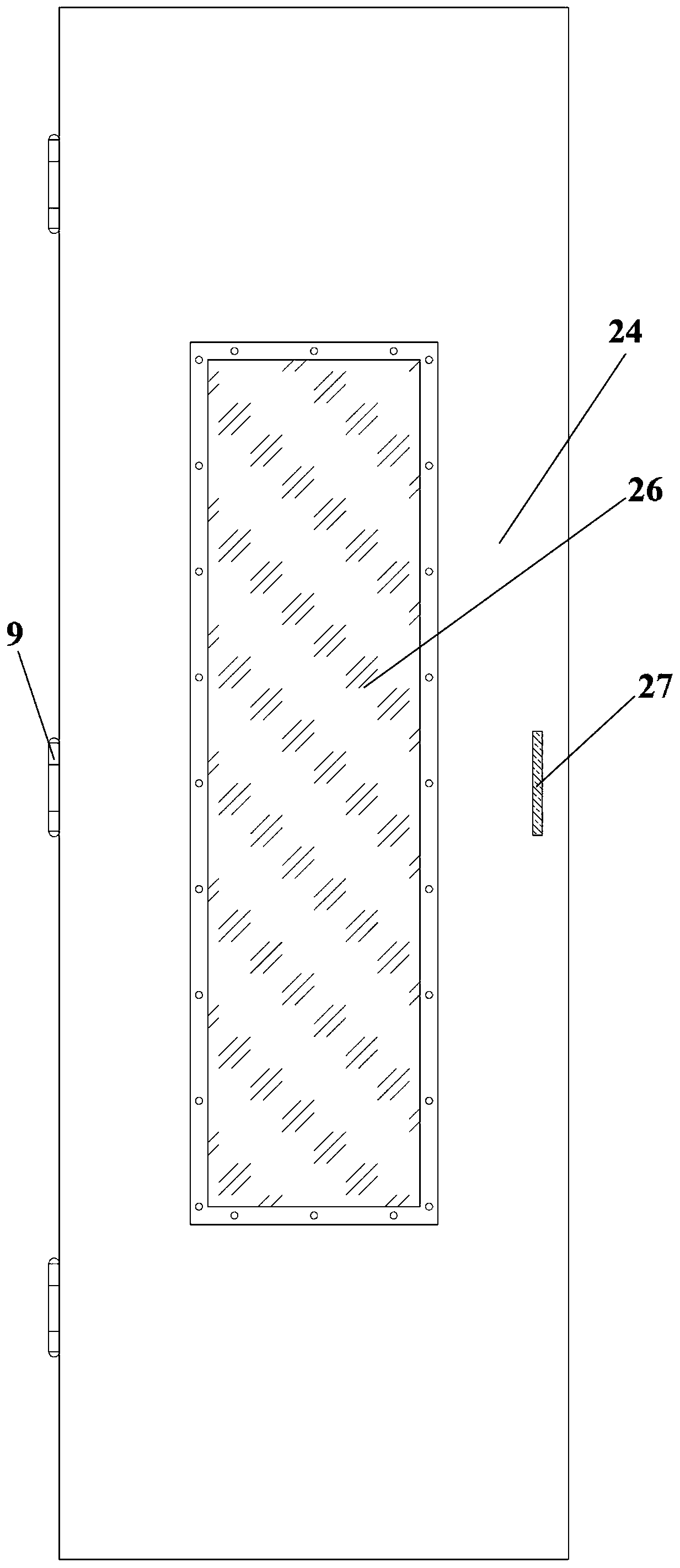 Device for tensile test of high temperature oxidizable metal material