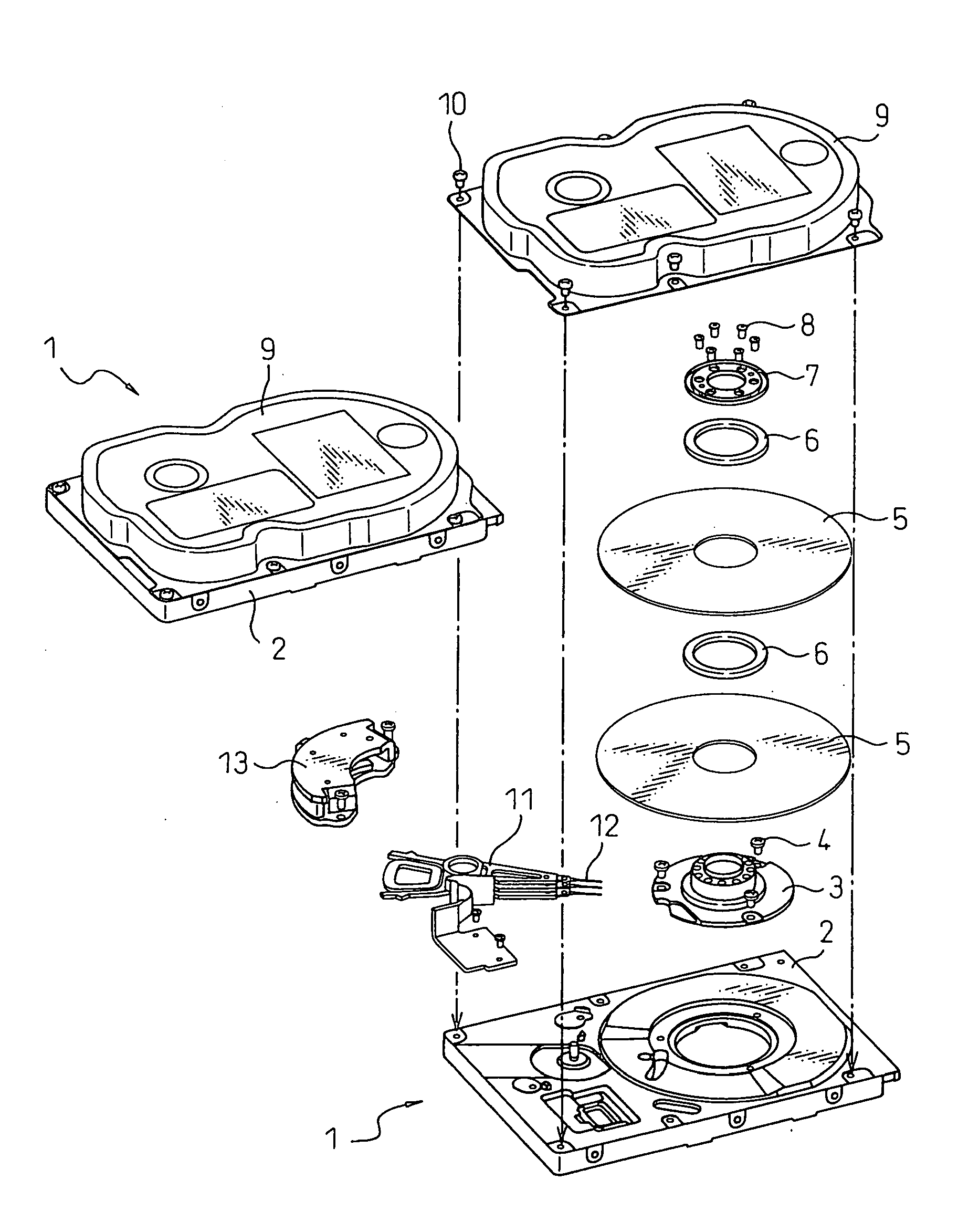 Data erasing device using permanent magnet