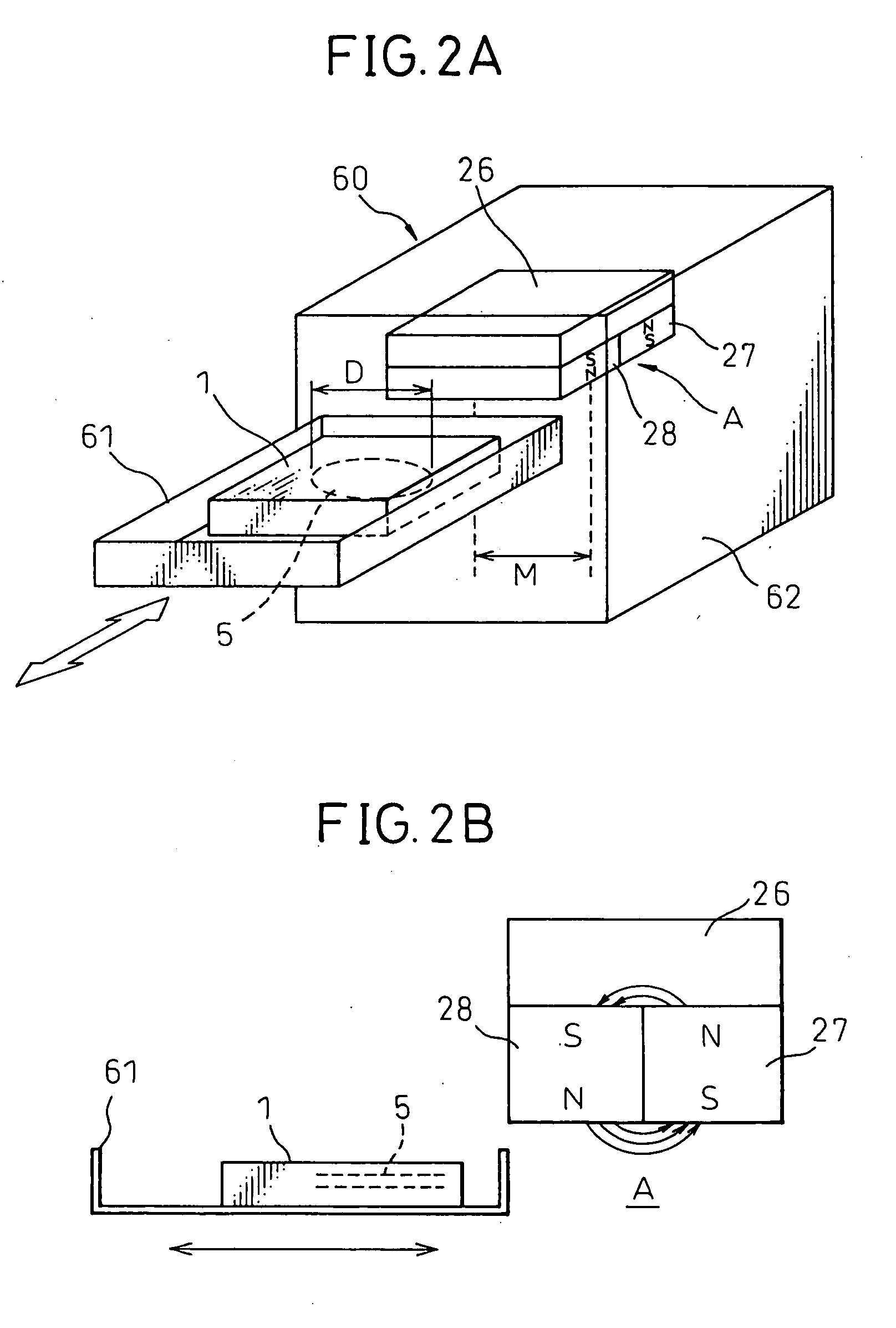 Data erasing device using permanent magnet