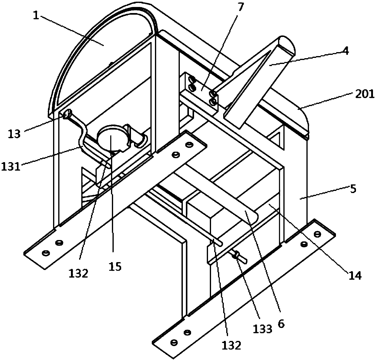 Semen collection rack for artificial insemination for livestock sows