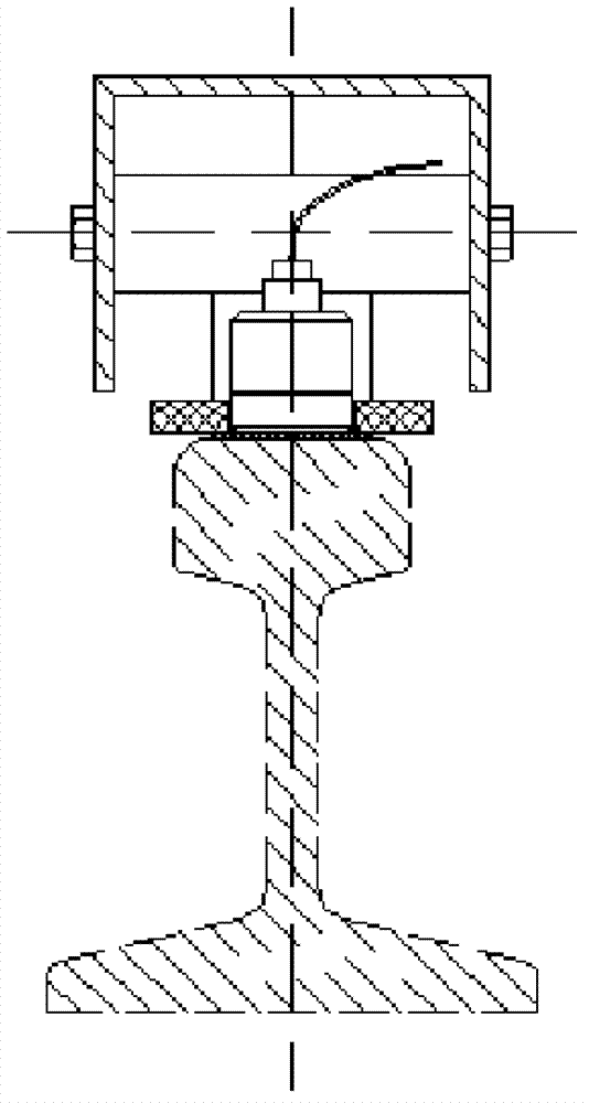 Sliding contact type signal acquisition device for rail detection