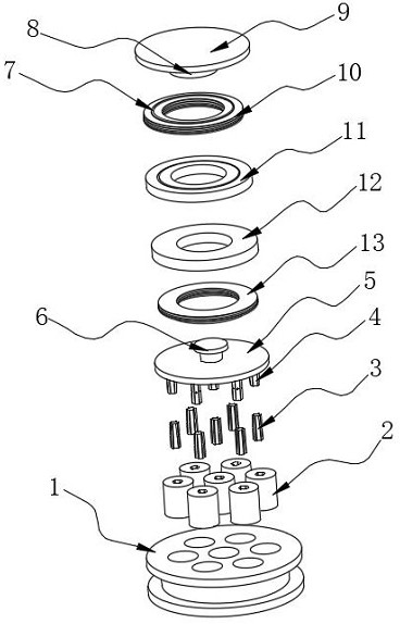 Anti-seismic bridge plate type rubber support