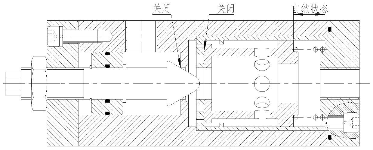 Throttle valve with built-in pressure reducing drainage device