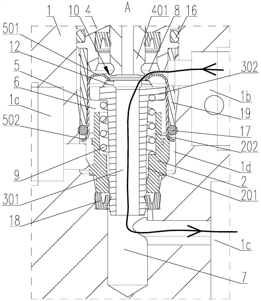 Electric proportional pressure valve