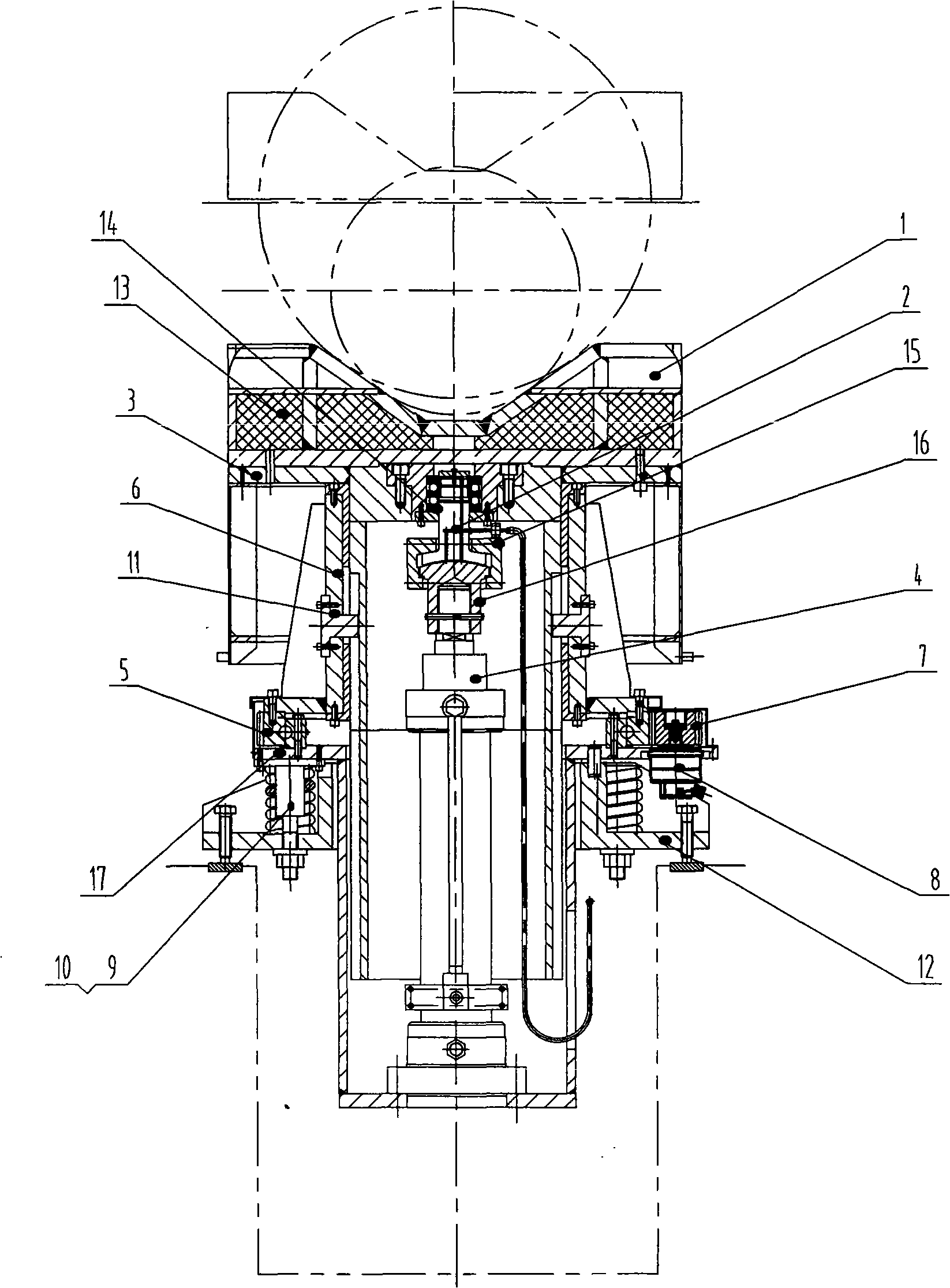 Up-down rotary display stand for forging steel ingot