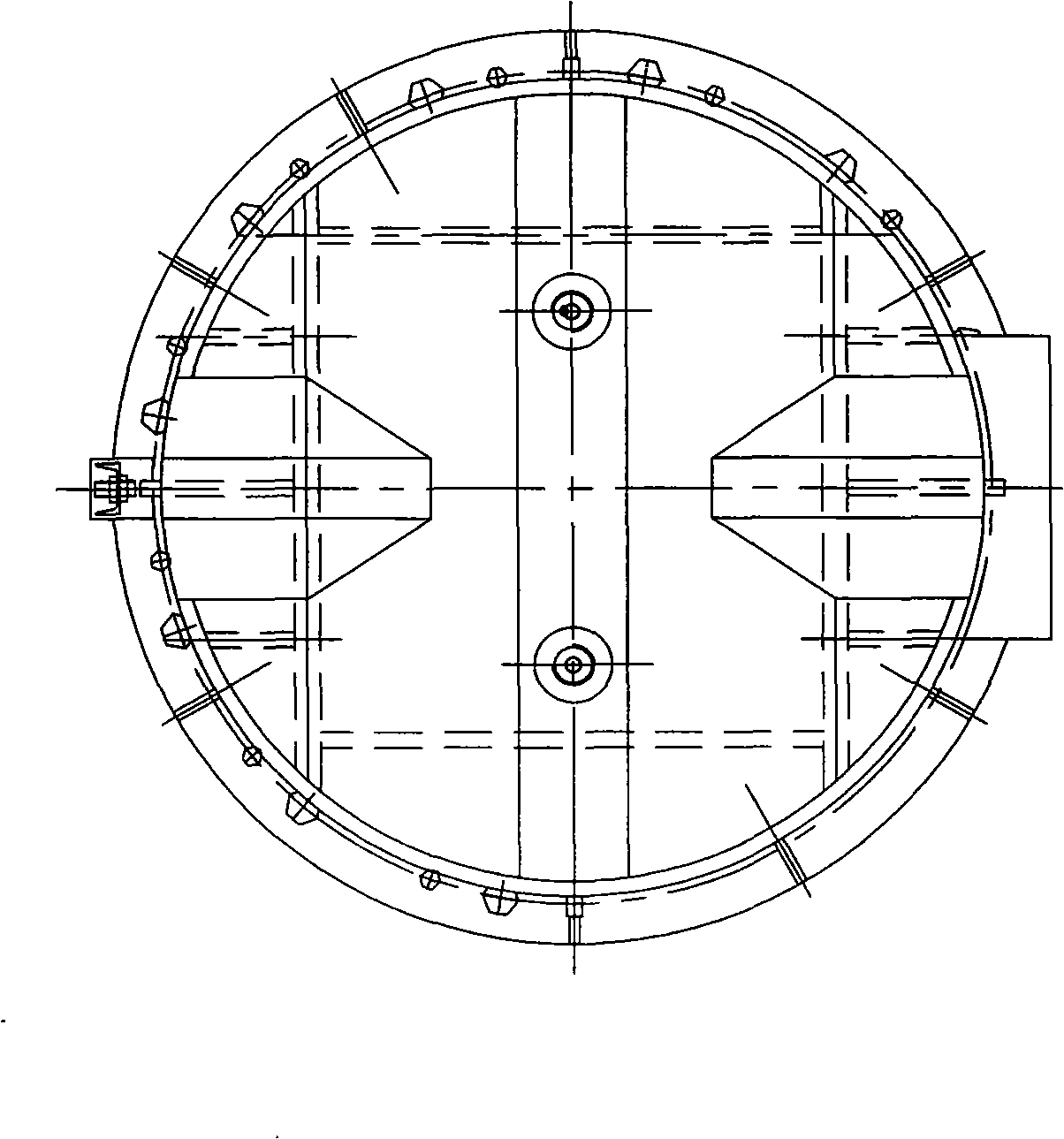 Up-down rotary display stand for forging steel ingot