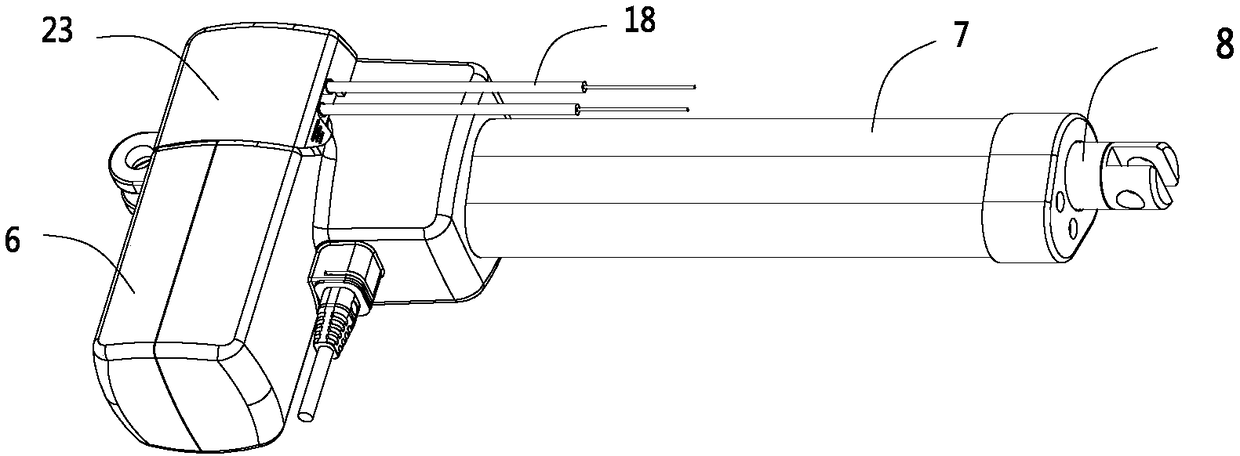 Linear actuator with compact structure