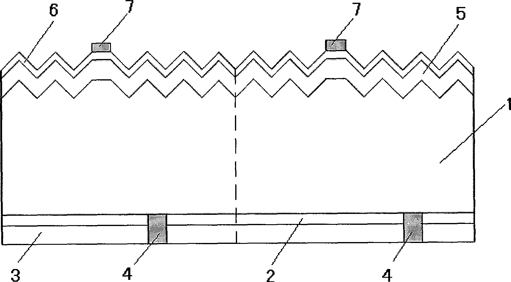 Ant-apex contact heterojunction solar battery and preparation method thereof