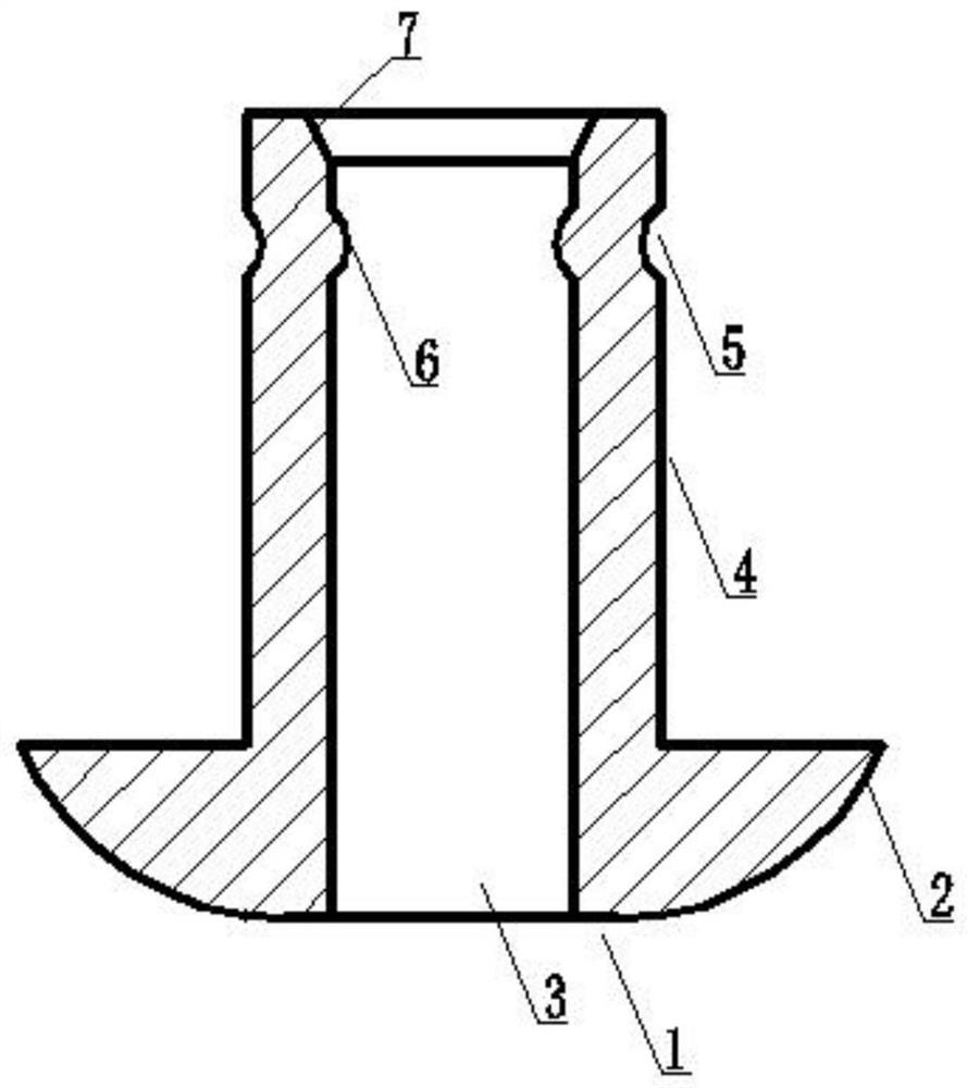 Height limiting rivet