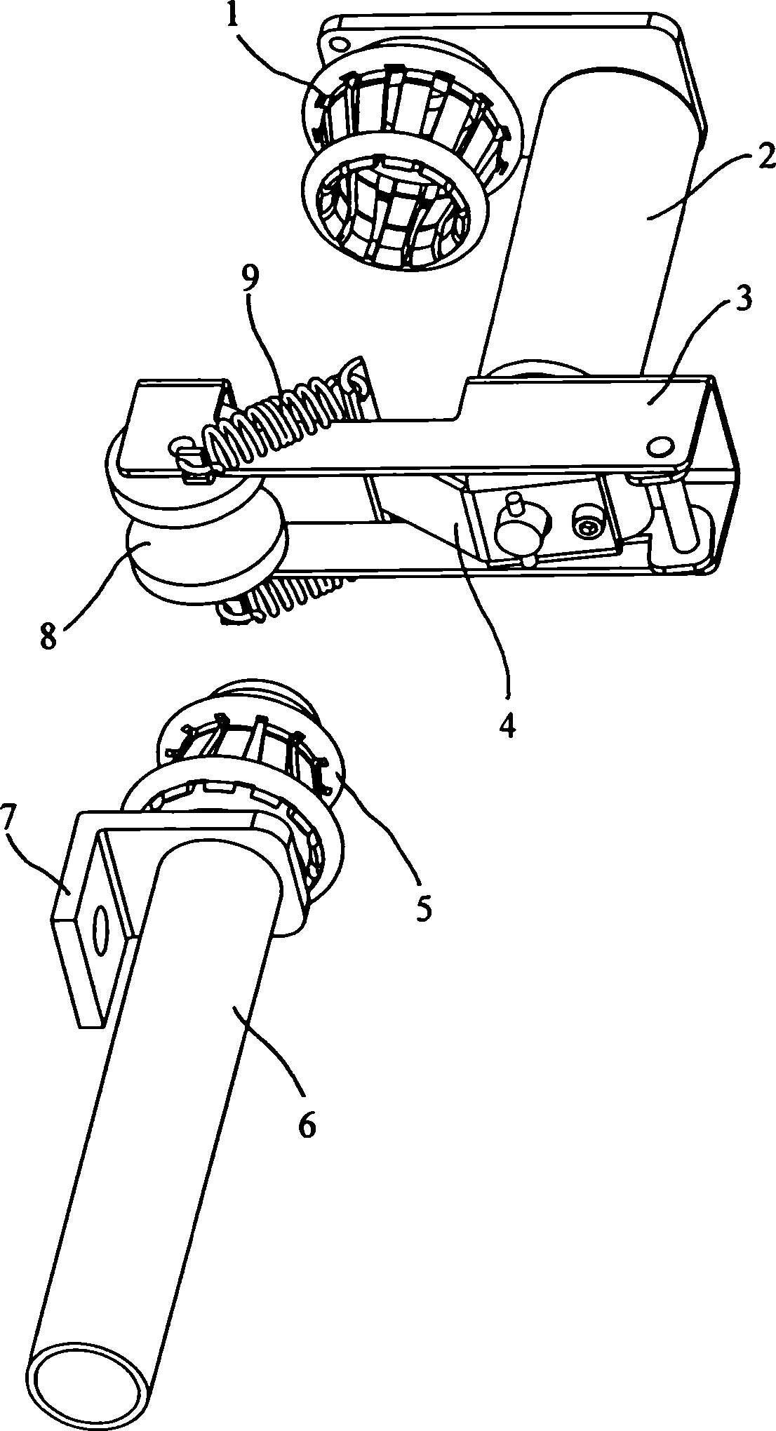 Switch device of parallel connection vacuum arc extinguishing chamber