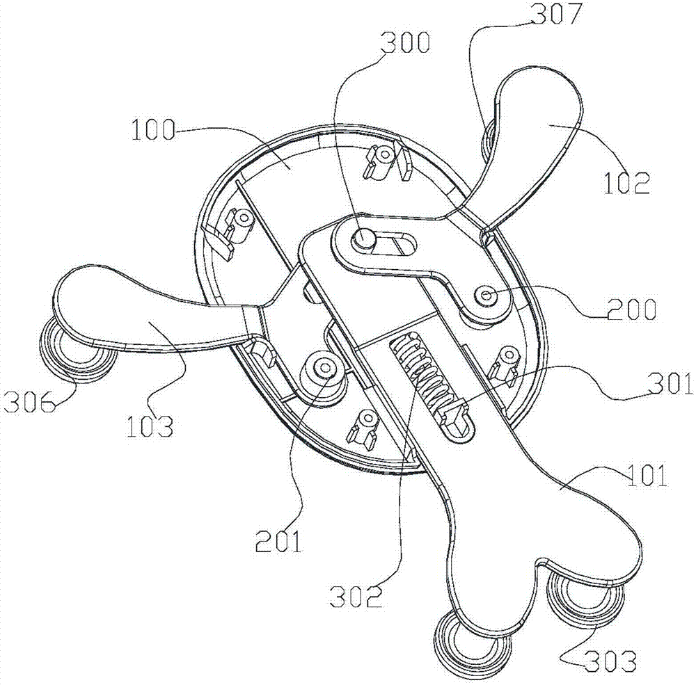 Lever-type mobile phone clamping seat structure