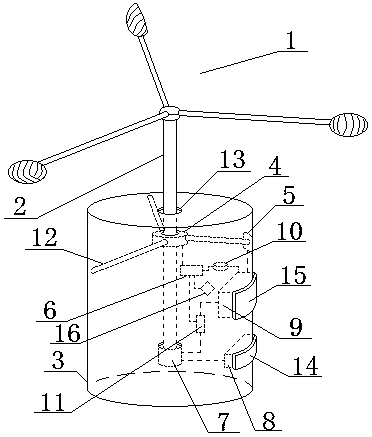 An intelligent power supply delay wind speed meteorological sensor