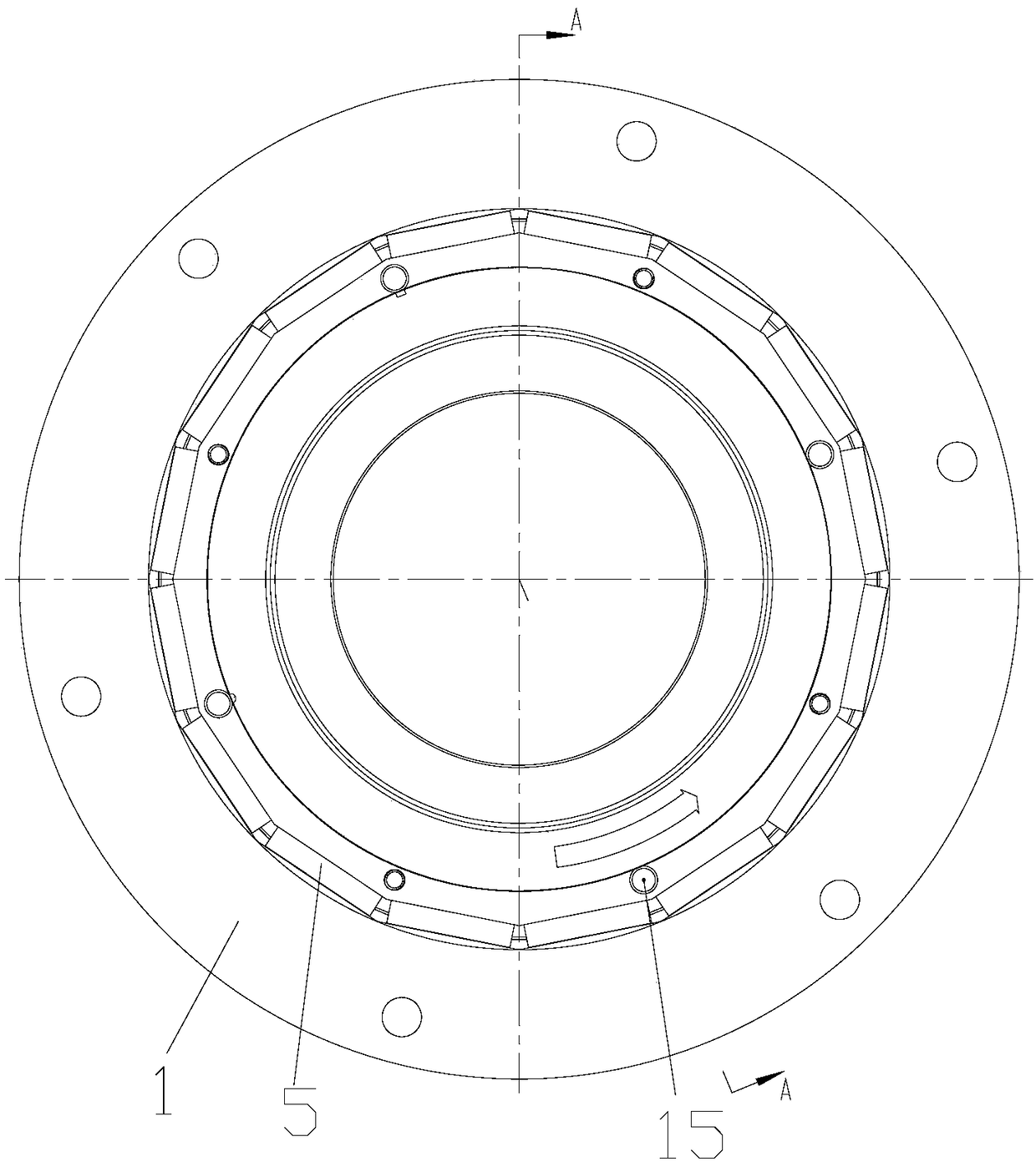 Hybrid axial bearing