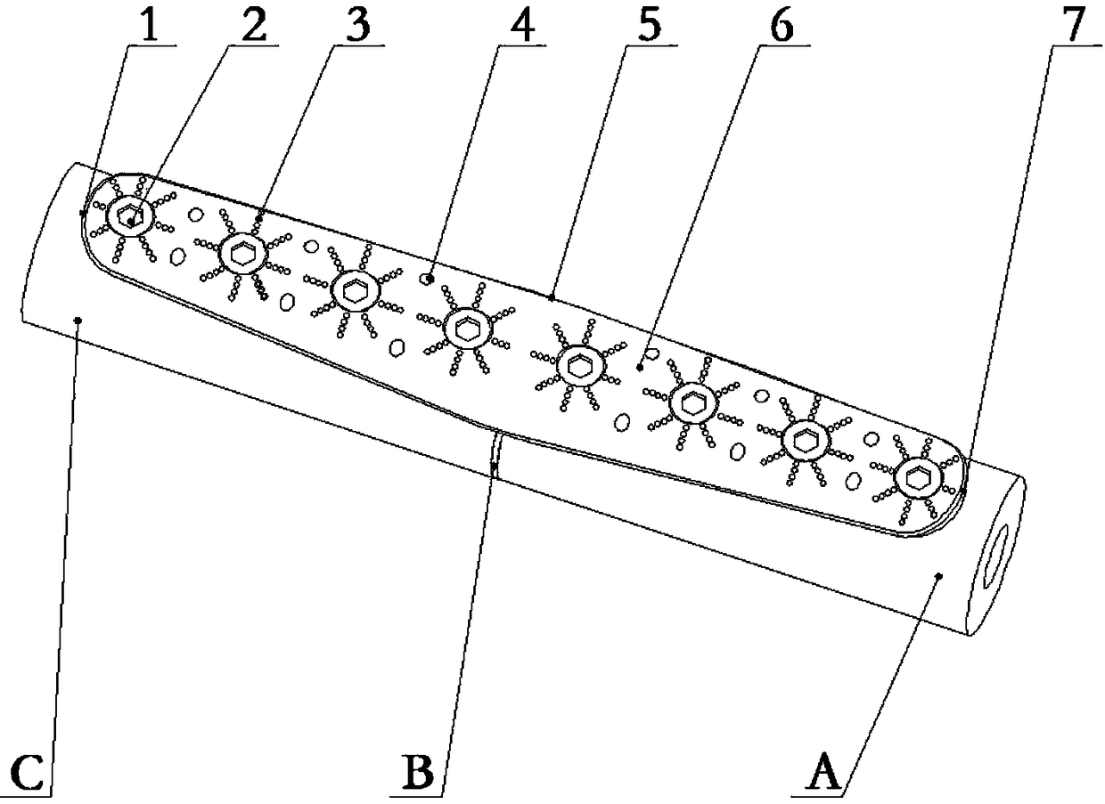 Tibial fracture plate