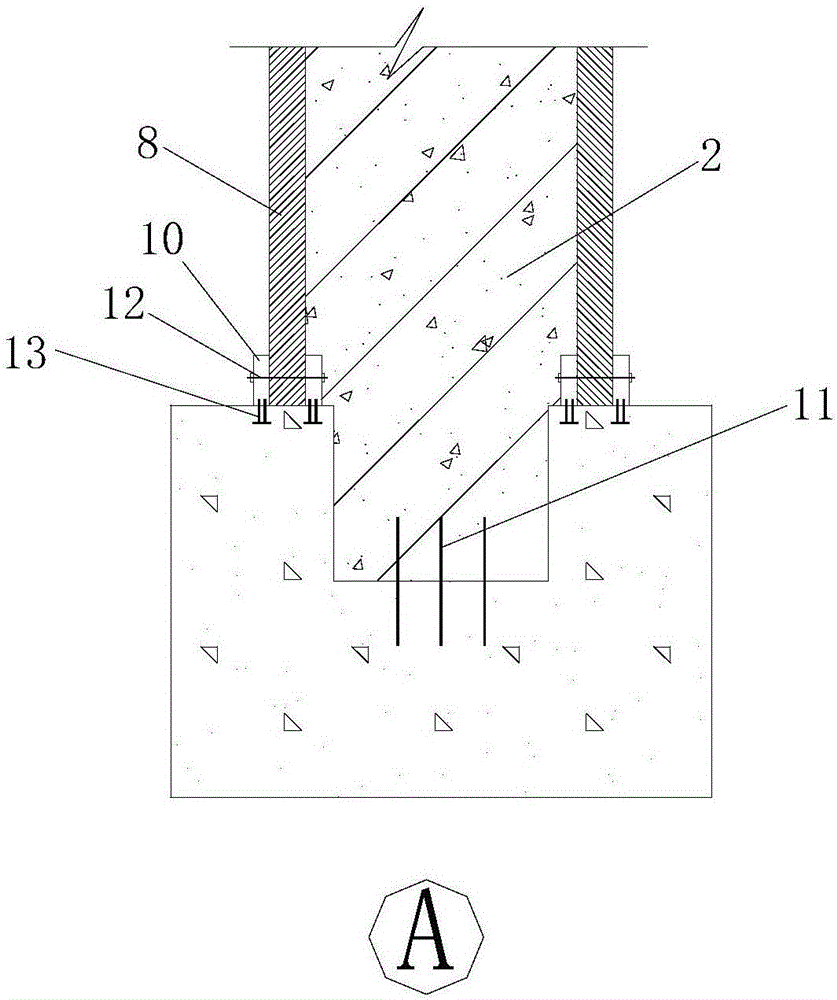 Non-bridgehead-conical-slope cast-in-situ baffle foam concrete light embankment structure and construction method