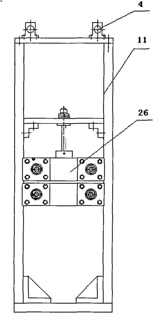 Three-dimensional single-side variable-cross-section roll-bending forming machine